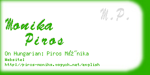monika piros business card